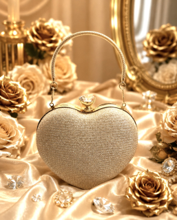 Talianske čokoládové pralinky - GLITTER HEART GOLD 240g