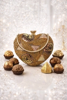 Talianske čokoládové pralinky - GLITTER HEART YELOV 270g