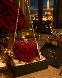 Talianske čokoládové pralinky - Briliant HEART Red 120g